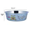 Multi Print Stainless Steel Dog Bowl By Boomer N Chaser-Set of 6
