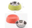 Stainless Steel Pet Bowls with Non Spill Skid Resistant Silicone Mat [A]