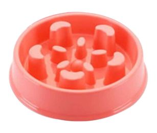 Slow Feed Dog Bowl Fun Feeder Non-Slip Pet Bowl [E]