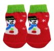 [Snowman] 8 Pcs Lovely Knit Dog Socks Cat Socks Pet Knitted Socks Indoor Wear