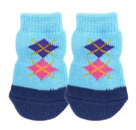 [F] 8 Pcs Lovely Knit Dog Socks Cat Socks Pet Knitted Socks Indoor Wear