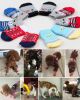 [I] 8 Pcs Lovely Knit Dog Socks Cat Socks Pet Knitted Socks Indoor Wear