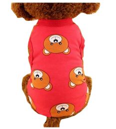 Pet Clothing Cute Puppies Dressed Spring Summer Clothing [Red]