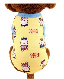 Pet Clothing Cute Puppies Dressed Spring Summer Clothing [Yellow]