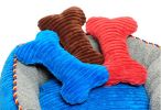 Pet Toys Puppy Toys Just for Fun Plush Squeaky for Puppy Bone [Blue]
