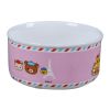 Porcelain Pets Food Water Bowls Dogs Cats Bowls Pet Supplies - Pink Panda