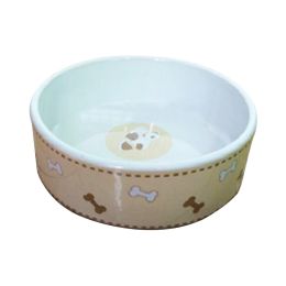 Porcelain Pets Puppy Food Water Bowls Dogs Bowls Cats Pet Supplies - Bone