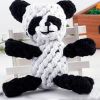 Dog Puppy Molar Toys Creative Pet Knot Rope Ball Chew Toy-Panda