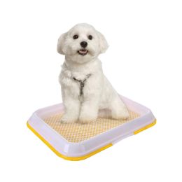 Dog Toilet Puppy Dog Pet Potty Patch Training Pad Pet Supplies 47 X 34 CM Yellow