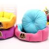 Detachable House Pet Mat Stylish Pet Bed Pet House Kennel Lovely Dog Purple