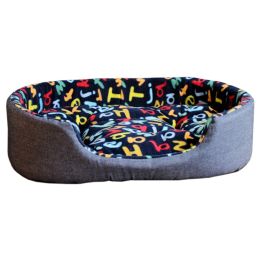 Detachable House Pet Mat Stylish Rectangle Pet Bed Pet House Kennel Letter