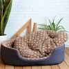 Detachable House Pet Mat Stylish Rectangle Pet Bed Pet House Kennel Letter