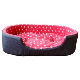 Detachable House Pet Mat Stylish Rectangle Pet Bed Pet House Kennel Red