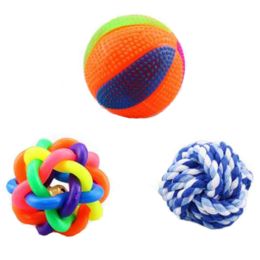 Durable Dog Toys Pet Toys Various Random Colors Cat Toys Balls Grind Teeth Training Balls, #A11