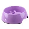 Eating Slowly Feeding Tray Dog Bowl Pet Bowl Puppy Feeders, Purple