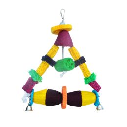 [Triangle] Natural Loofah Resistance to Bite Molar Teeth Bird Toy,Edible Toy