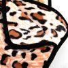 Super Soft Warm Washable Dog Cat Pet Bed Blanket-Leopard Print