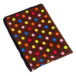 Super Soft Warm Washable Dog Cat Pet Bed Blanket-Brown