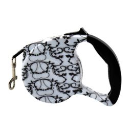 Pets Harness Supplies Retracted Leash Collar for Puppy (Black and White Style)