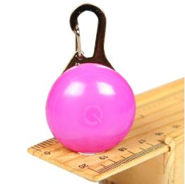 PINK Fashionable LED Night Safety Reflective Plastic Pet Tag for Dogs Cat Tag
