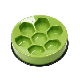 Football Shape Dog Bowl Round Pet Bowl Food Slow Feed Bowl for Dogs Cats 9.4"