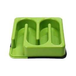 Food Slow Feed Bowl Dog Bowl Pet Bowl for Dogs Cats 9.4 x 9.4" Square Tunnel