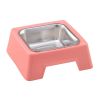 Square Dog Dishes Pet Bowl for Dogs Cats Stainless Steel Dog Bowls