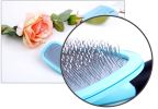 Blue,Rotatable Footprint Paddle Brush/Grooming Comb Suitable For Dog