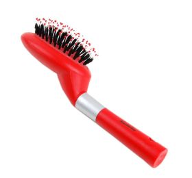 Fashionable Plastic Handle Massage Comb Pet Dog Brush Cat Brush RED