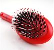 Fashionable Plastic Handle Massage Comb Pet Dog Brush Cat Brush RED