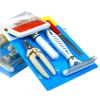 Pet Care Set, Four-piece: Stainless Steel Rake, Brush, Nail Clippers, File