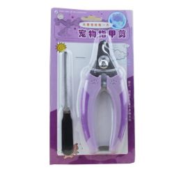 Pet Care--Easy Operation Professional Pet Nail Clipper Set,Violet