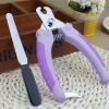 Pet Care--Easy Operation Professional Pet Nail Clipper Set,Violet