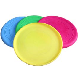 Dog Toy Soft Silica Gel Flying Disc for Dogs, Diam 18cm(Random Color)