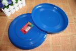 Large Dog Training Plastic Flying Disc for Dogs BLUE, Diam 23cm