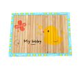Natual Soft Pet Dog Bed Mat Bamboo Mat YELLOW Duck, 50*37.5cm