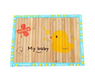 Natual Soft Pet Dog Bed Mat Bamboo Mat YELLOW Duck, 50*37.5cm