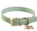 Rhinestone Pet Collars - Dog Leashes - Pet Supplies -- Blue Marbling