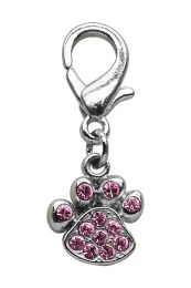 Lobster Claw Paw Charm Pink