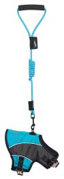 Touchdog Reflective-Max 2-in-1 Premium Performance Adjustable Dog Harness and Leash (Color: Blue, size: Extra Small)