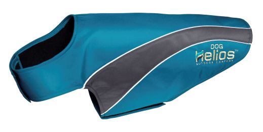 Helios Octane Softshell Neoprene Satin Reflective Dog Jacket w/ Blackshark technology (Color: Blue, size: Extra Small)