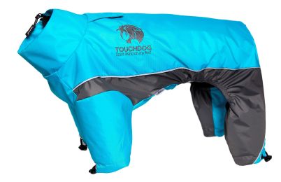 Touchdog Quantum-Ice Full-Bodied Adjustable and 3M Reflective Dog Jacket w/ Blackshark Technology (Color: Blue, size: Extra Small)