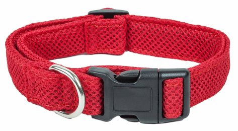 Pet Life  'Aero Mesh' 360 Degree Dual Sided Comfortable And Breathable Adjustable Mesh Dog Collar (Color: Pink, size: Medium)
