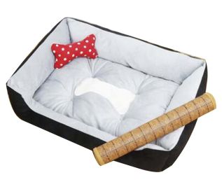 Comfortable Pet Beds, Ideal Pet Bed for Dogs & Cats within 11 Pounds (Color: Black)
