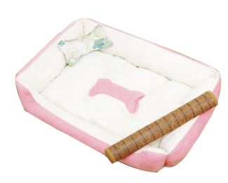 Comfortable Pet Beds, Ideal Pet Bed for Dogs & Cats within 11 Pounds (Color: Pink)