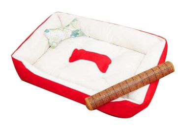 Comfortable Pet Beds, Ideal Pet Bed for Dogs & Cats within 11 Pounds (Color: Red)