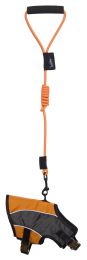 Touchdog Reflective-Max 2-in-1 Premium Performance Adjustable Dog Harness and Leash (Color: Orange, size: Large)