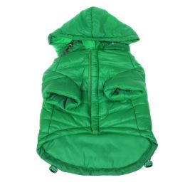 Lightweight Adjustable 'Sporty Avalanche' Pet Coat (Color: Green, size: Extra Small)