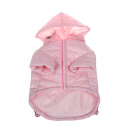 Lightweight Adjustable 'Sporty Avalanche' Pet Coat (Color: Pink, size: Extra Small)
