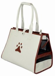 Posh Paw' Pet Carrier (Color: Black/White, size: Medium)
